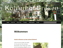 Tablet Screenshot of koehlerhof-broesen.de